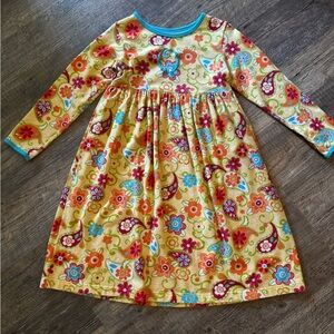 Kelly’s Kids Dress - monogrammed letter “O”- Size 6-7